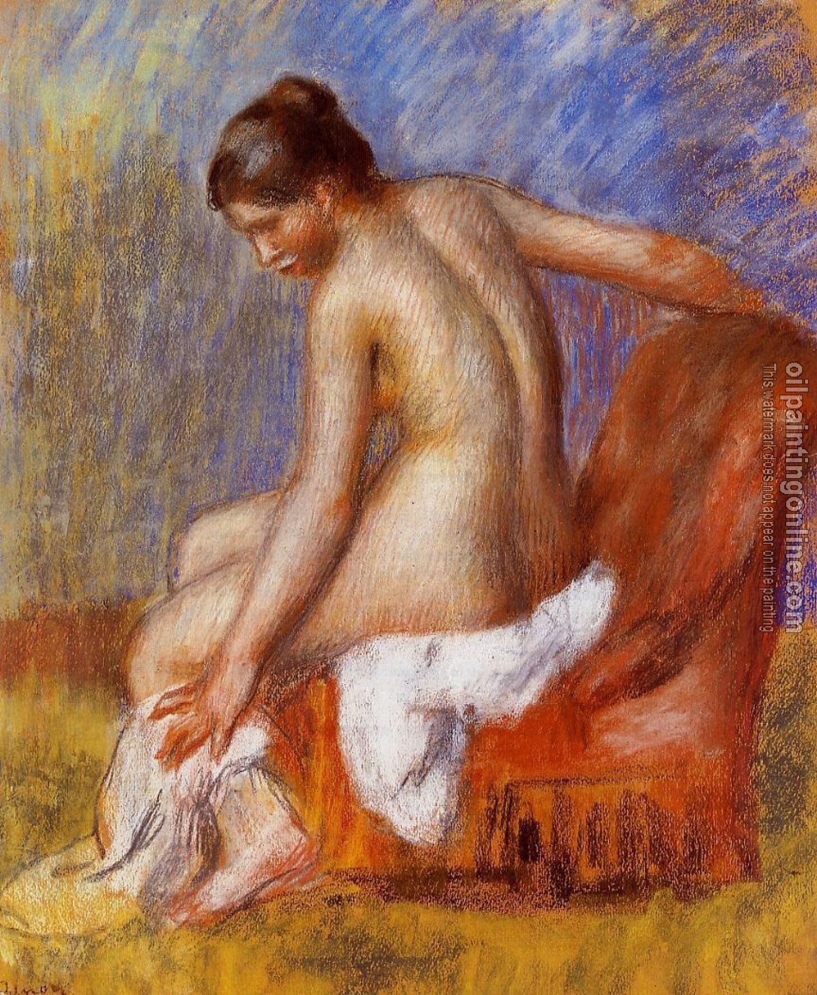 Renoir, Pierre Auguste - Nude in an Armchair